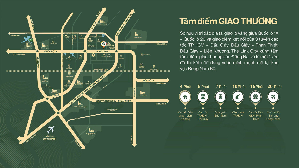 đô thị vệ tinh The Link City dầu giây